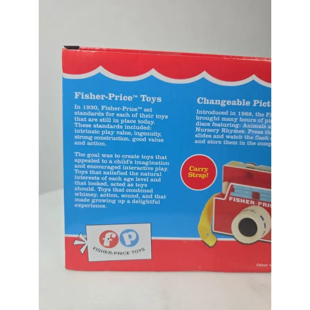 Fisher-Price Changeable Picture Disc Camera 3 Bonus Discs Full Color Image Retro